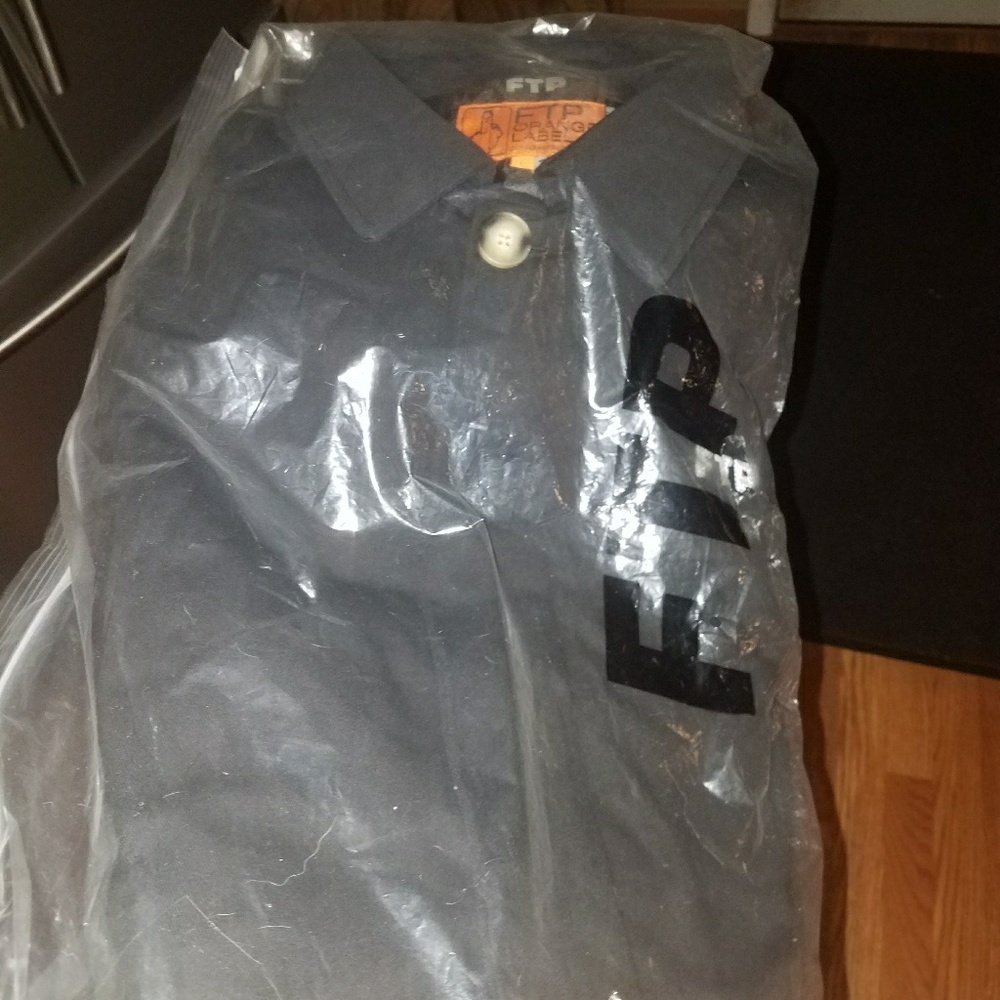 FTP black trench coat
